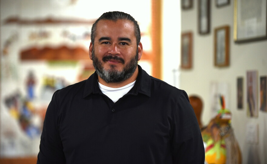 John Machado stands in the Cupa Cultural Center in Pala on Thursday, Sept. 24, 2026.