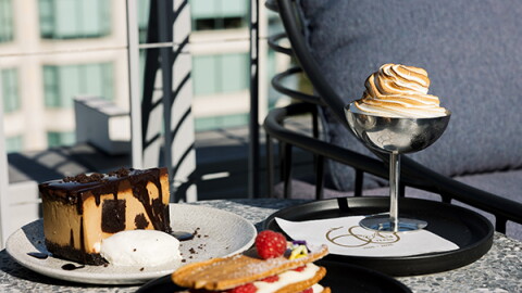 Selection of desserts