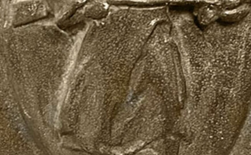 A plaque with the words "Ku Klux Klan" hangs at the entrance to Barlett Hall, a building at West Point. The marker was highlighted in a recent report by a special commission looking into U.S. military assets with names tied to the Confederacy.