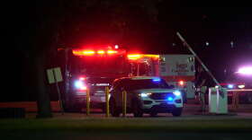 Emergency vehicles arrive at Riverbend Maximum Security Institution after the execution of Christa Pike was halted Wednesday, Sept. 30, 2026, in Nashville, Tenn.