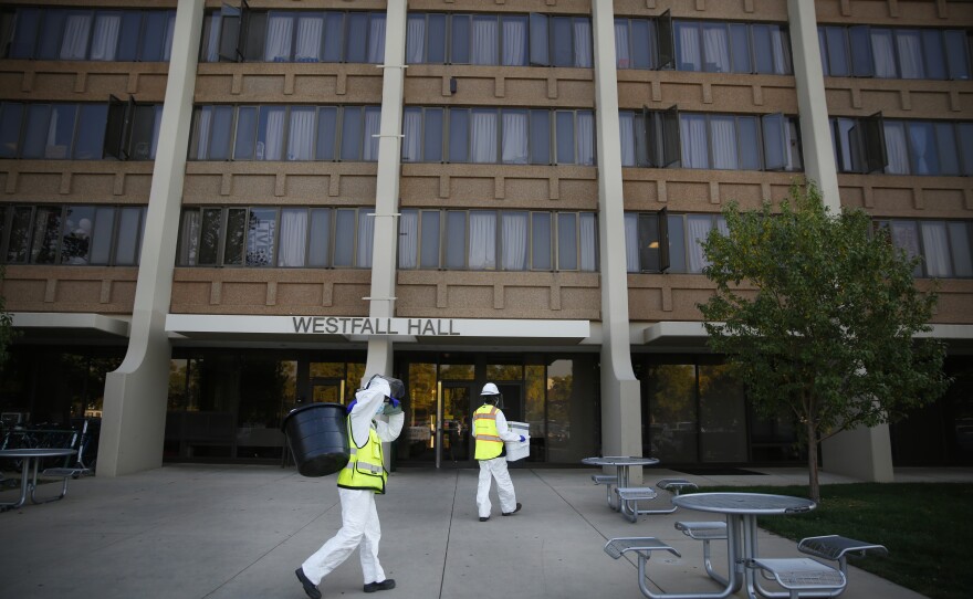 CSU's testing program uses pumps that collect wastewater every 15 minutes over a 24-hour period at dorms like Westfall Hall. Taking samples over 24 hours allows researchers to catch students who go to the bathroom in the morning and those who go after dinner.