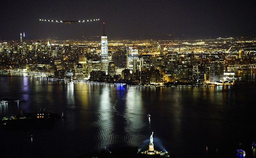 Solar Impulse II landing in New York City. (undated photo)