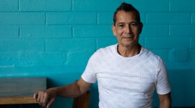 Javier Rodriguez stands in his Logan Heights restaurant, Antojitos Colombianos, on Wednesday, Aug. 2, 2023.
