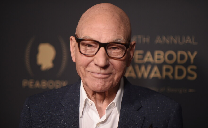FILE - Patrick Stewart attends the 84th Annual Peabody Awards on Sunday, June 9, 2024, in Beverly Hills, Calif. (Photo by Richard Shotwell/Invision/AP, File)