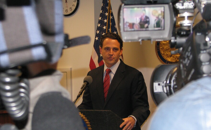 San Diego County Assembly Nathan Fletcher talks about reviewing California's sex offender laws at a news conference on March 9, 2010.