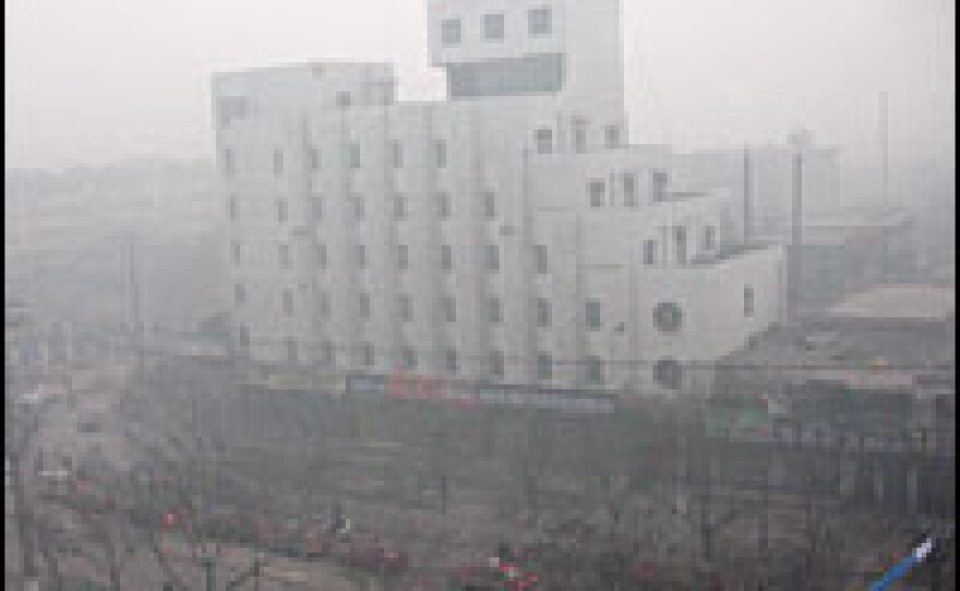 A heavy haze of pollutants hangs in the air in Linfen at all times, irritating residents' eyes and throats.