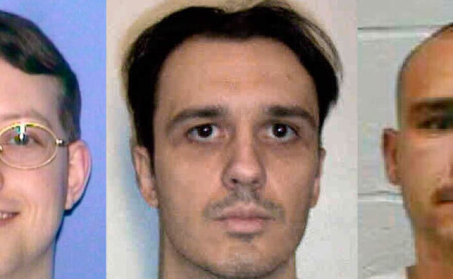 L-R: Jason Baldwin, Damien Echols and Jessie Misskelley. (2007 file photos.)