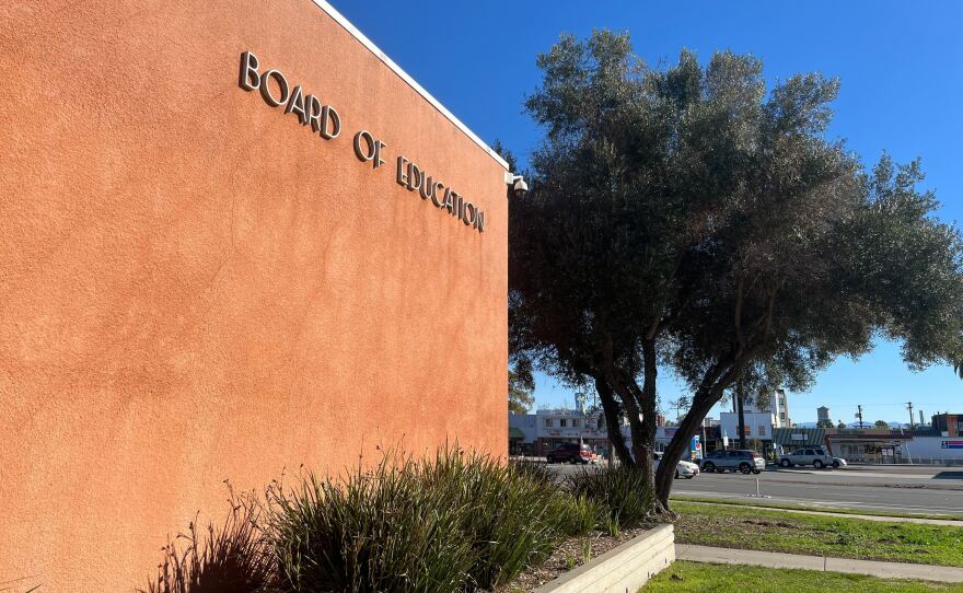 San Diego Unified School District Board of Education headquarters are pictured on Dec. 9, 2025.