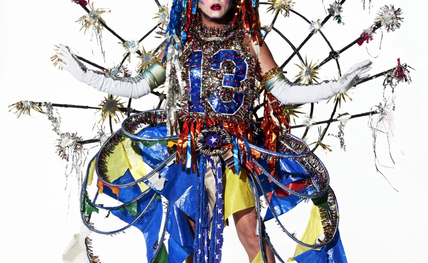 Decade 1776-1786 costume by Machine Dazzle for Taylor Mac in "A 24-Decade History of Popular Music"
