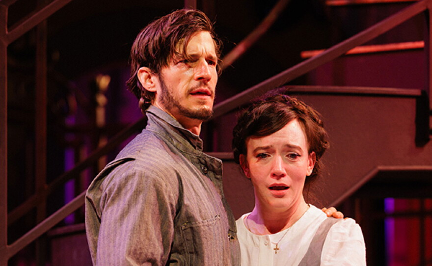 David T. Patterson as Claudio and Amelia Pedlow as Isabella in "Measure for Measure," 2026.