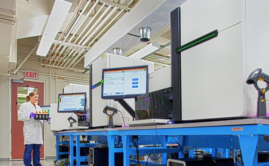 Older Illumina machines put the price of sequencing a genome around $10,000.