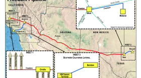 This map shows the now-shelved plan for the Freedom Pipeline. 