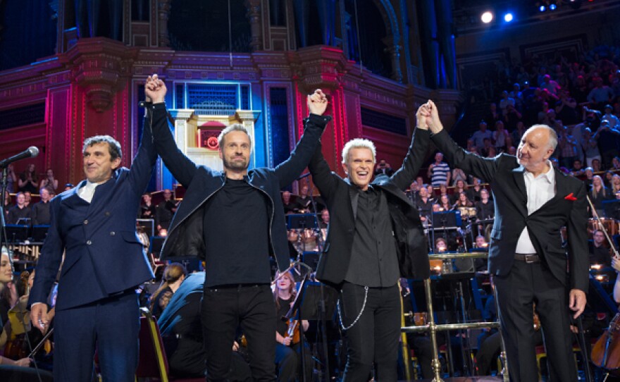 Phil Daniels, Alfie Boe, Billy Idol and Pete Townshend take a bow.