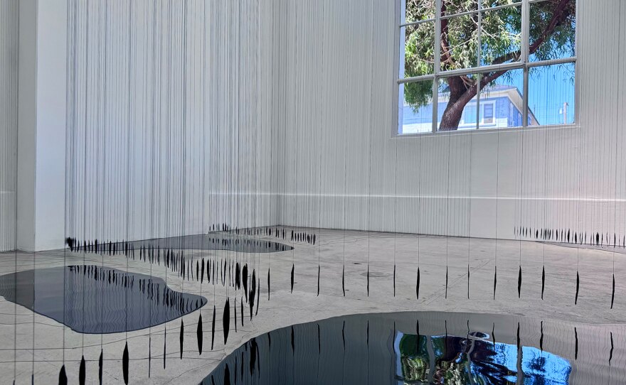 Kline Swonger's "Lancea" is shown installed at ICE Gallery. The exhibit opens Saturday, June 22, 2024.