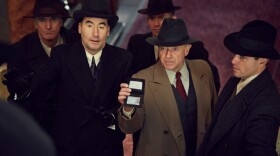Michael Kitchen as DCS Christopher Foyle (2nd from right) in FOYLE'S WAR.