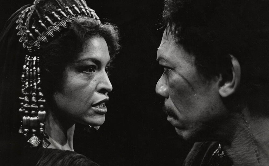 Morgan Freeman and Gloria Foster in "Coriolanus."