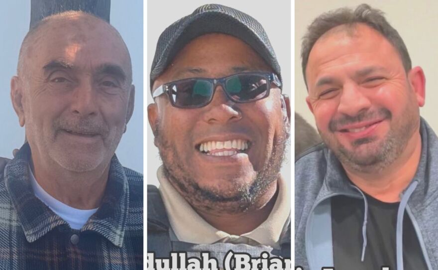 From left to right, Mansour Kaziha, Amin Abdullah and Nadir Awad.