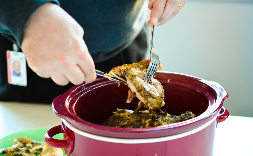 Stephanie O'Dea came up with a healthy slow-cooker recipe to mimic Colonel Sanders secret-recipe.