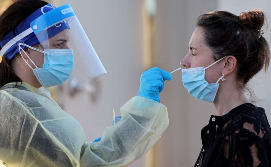 The U.S. omicron outbreak has dramatically slowed, cutting wait times for tests. But health officials worry a new uptick in cases fueled by the BA.2 variant could be on the way.