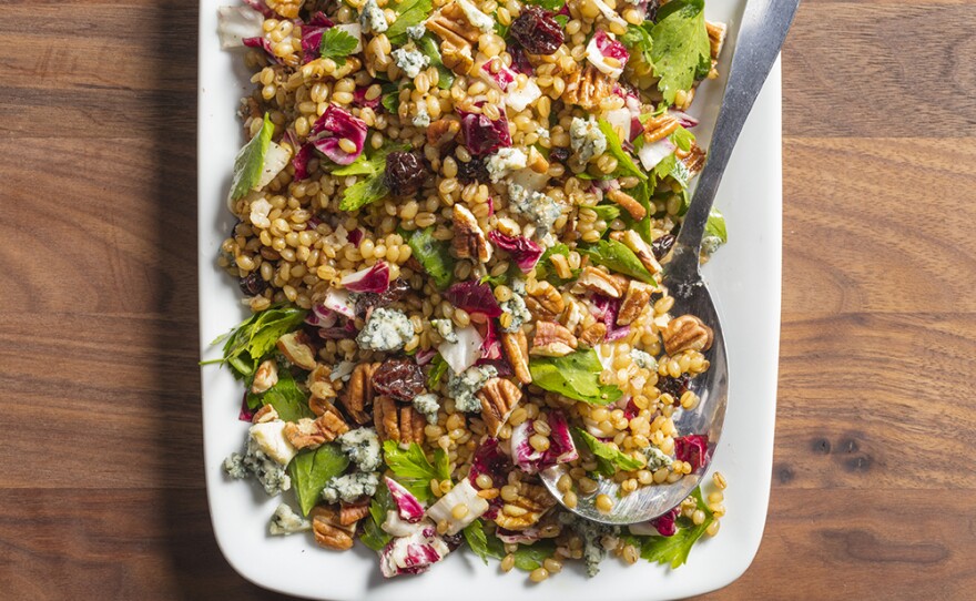 Wheat Berry Salad with Radicchio, Dried Cherries, and Pecans