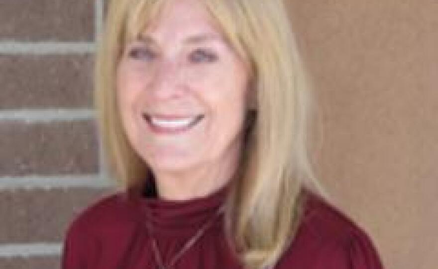 Donna Woodrum, a candidate for the San Diego Community College District’s Board of Trustees, in her campaign website photo.