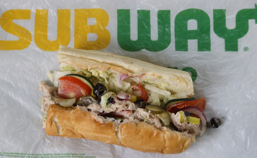 A lawsuit citing lab testing says that Subway has misrepresented the contents of its tuna sandwich. But the company insists it uses "100% real, wild-caught tuna."