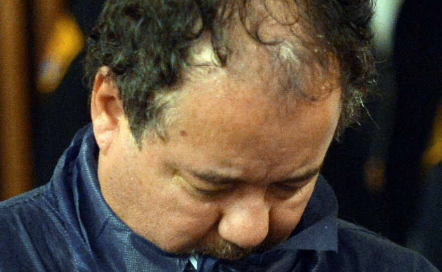 Ariel Castro during his arraignment Thursday at Cleveland Municipal Court. He's accused of kidnapping and raping three young women, and then holding a daughter born to one of those women captive. The women had been missing for about a decade. The child is now six years old.
