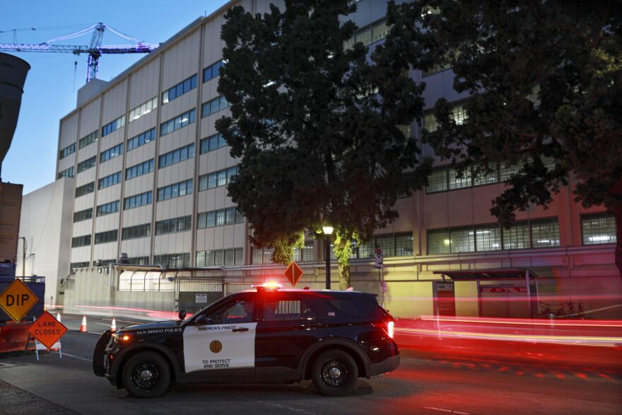 View of the Western Region Detention Facility along Front and C Street in Downtown San Diego on Friday, February 12, 2022.