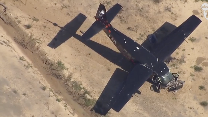A single-engine Cessna 208B crashed east of Bob Maxwell Memorial Airfield in Oceanside, Calif. Feb. 24, 2022.
