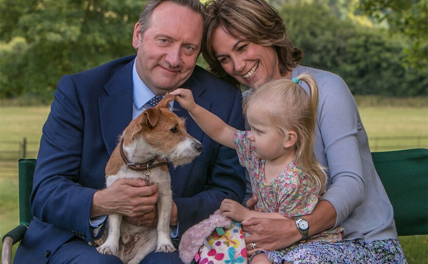 Barnaby family with Paddy the dog.