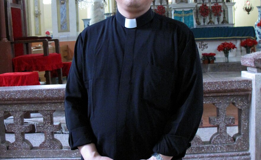 Although the Rev. Zhang Liang of Tianjin, China, is a member of the government-sanctioned church, he has a framed certificate from Pope Benedict XVI. "Pope Benedict issued a papal letter, and now we in Tianjin have reconciled with each other," he says.