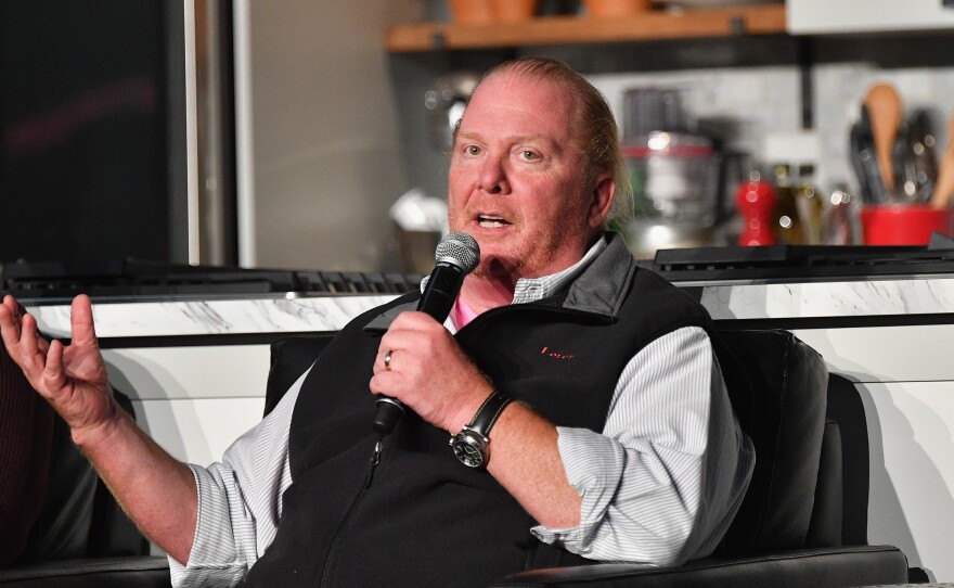 Celebrity chef Mario Batali in October in New York City. Batali said Monday he was stepping aside from day-to-day running of his businesses amid allegations of sexual misconduct by women who worked for him.