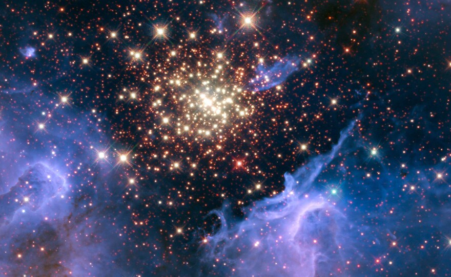 NASA has released a fireworks-like image of a nebula in the constellation Carina.