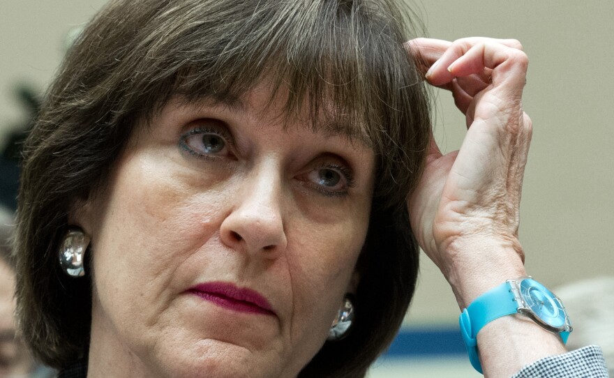 Lois Lerner listens during testimony to the House Oversight and Government Reform Committee on Wednesday.