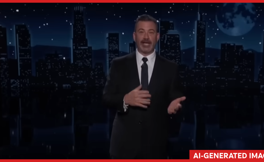 A fake video of Jimmy Kimmel.