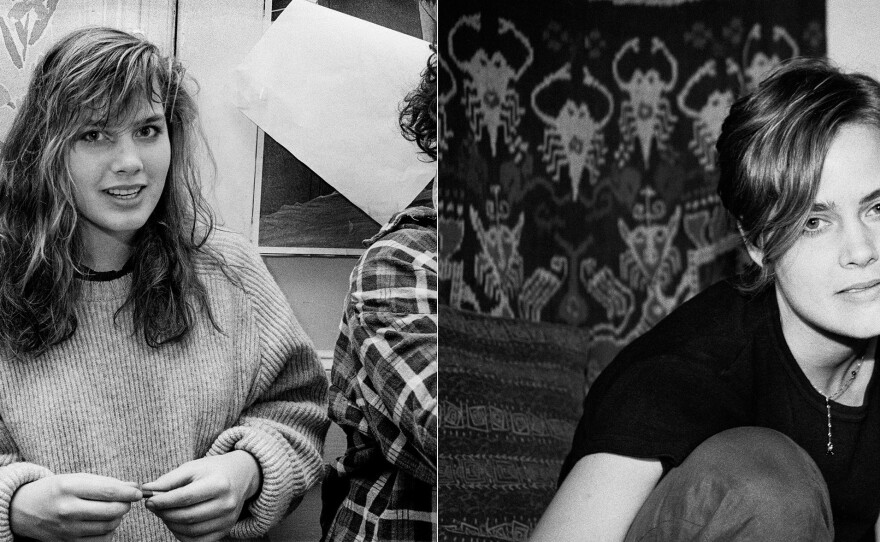 Jen P. (left) 1985; Jen P. (right) 1998