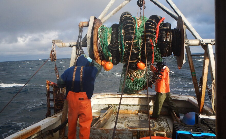 A Gulf of Maine Research Institute vessel studying cod populations in the Gulf of Maine.