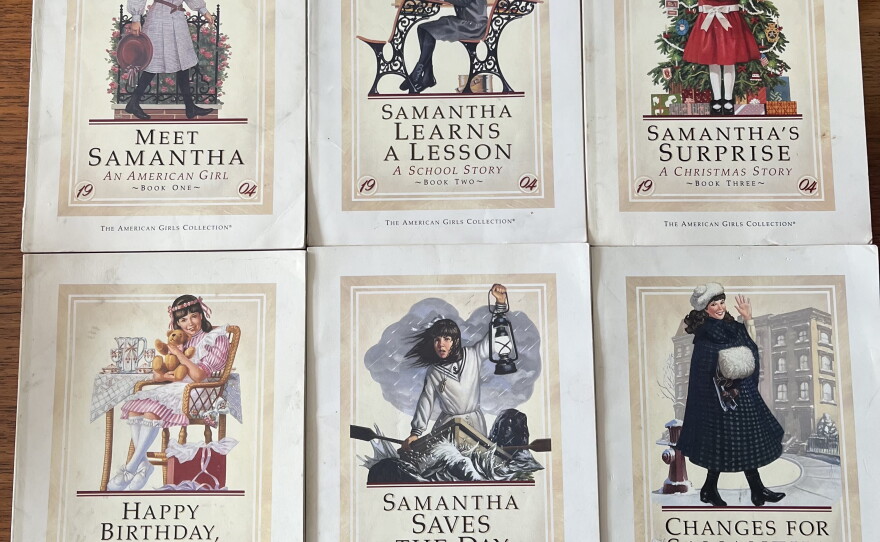 Balaban's collection of Samantha books.
