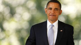 President Obama made his way from the Oval Office to the Rose Garden to deliver remarks on health care overhaul Monday in Washington, D.C.