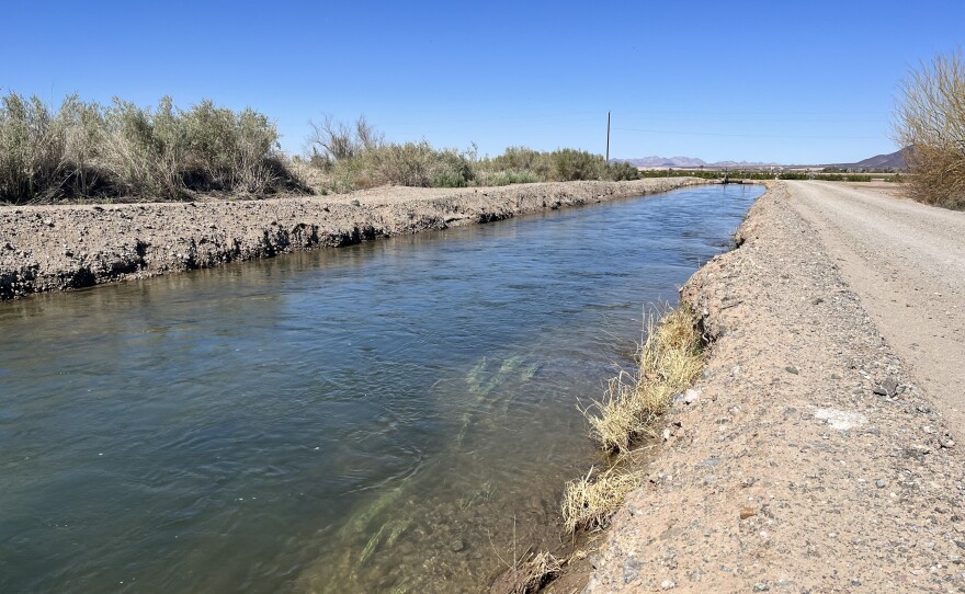 A diversion canal off the Colorado River in southern Arizona.