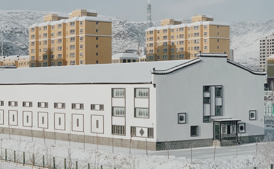 "Winter Dawn in a Small Town." China