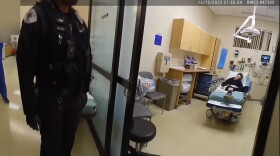 In bodycam footage released by the Milwaukie Police Department, 26-year-old Jean Descamps can be seen in a hospital bed at the Providence Milwaukie Hospital emergency room in Milwaukie, Ore., in December 2023. Soon after he was discharged by the hospital, Descamps died from drugs already in his system.