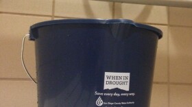 The seven-quart bucket that the San Diego County Water Authority is giving away is pictured in this undated photo. 