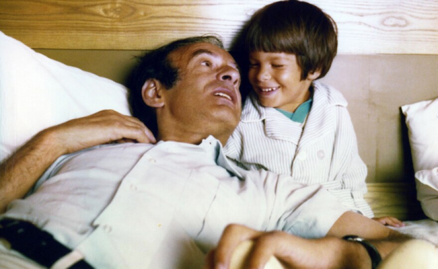 Elie Wiesel and son Elisha Wiesel in the late 1970s.