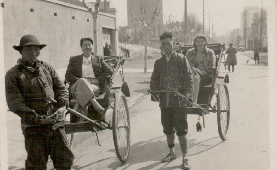 David Bloch's Landlady in Hongkew, Shanghai, China. (undated photo)