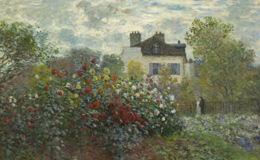 Monet painted<em> The Artist's Garden in Argenteuil (A Corner of the Garden with Dahlias) </em>in 1873.