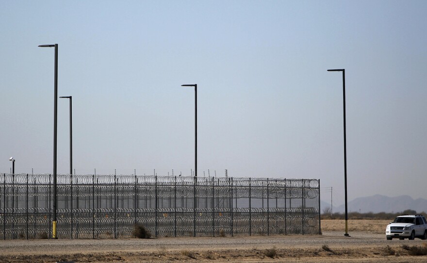 A private detention center in Mesa, Ariz., is pictured in January 2016. President Biden soon after taking office signed an executive order to phase out private prisons and jails, a move that has U.S. marshals raising some concerns.