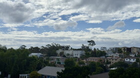Clouds fill the sky over North Park, San Diego on Oct. 21, 2026.