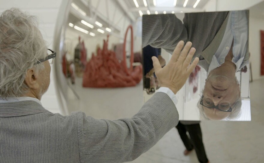 Anish Kapoor in his London studio. Production still from the Art21 television seriesART IN THE TWENTY-FIRST CENTURY Season 10, 2020.