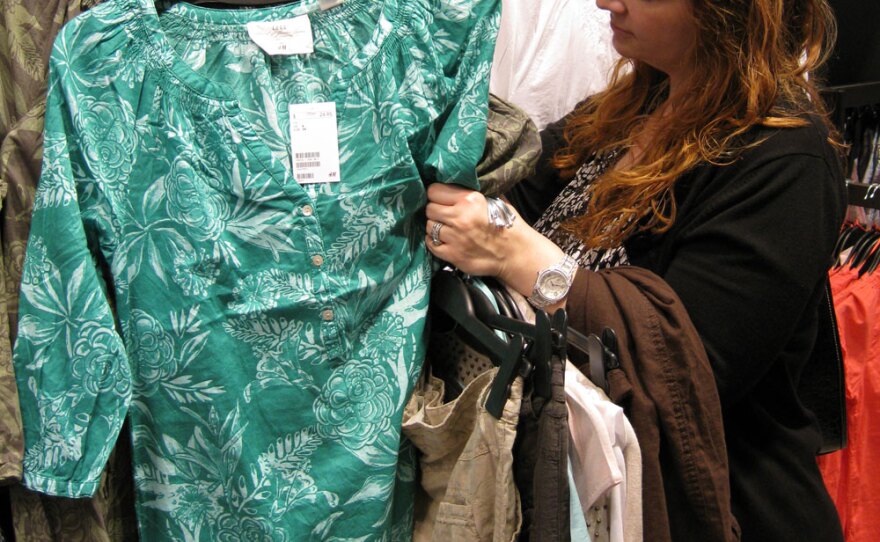 Laura Tabor says she's tentative about purchases. She enjoys window shopping or putting things in her online cart even if she doesn't buy any items.